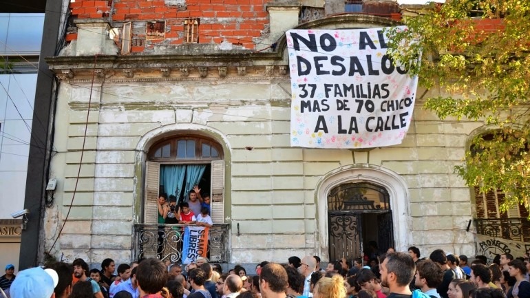 Suspenden desalojo en edificio del barrio de Boedo